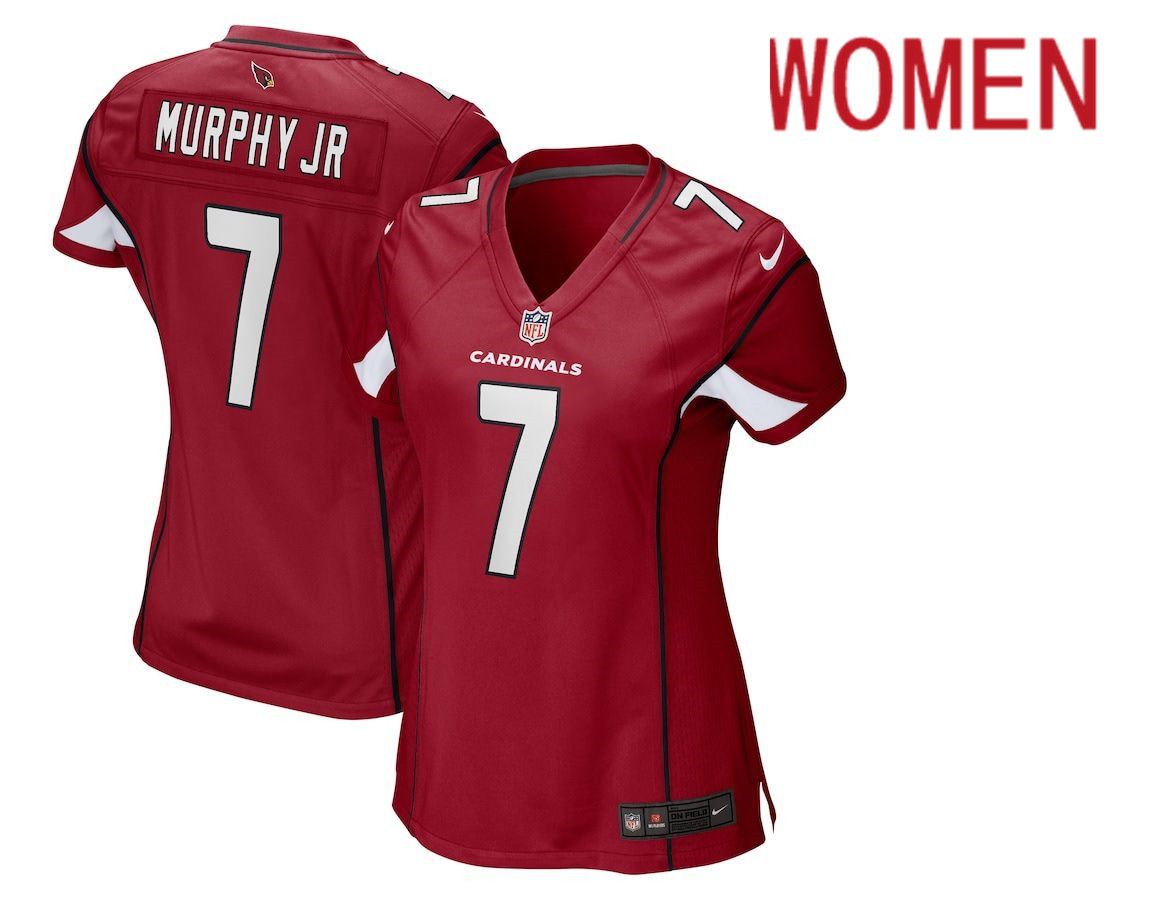 Women Arizona Cardinals #7 Byron Murphy Jr. Nike Red Game Player NFL Jersey->women nfl jersey->Women Jersey